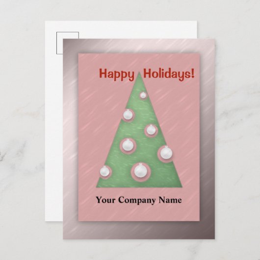 prettige feestdagen kerstboombedrijven personalise (Voorkant / Achterkant)