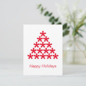 prettige feestdagen kerstboomkaart (Staand voorkant)