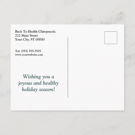 prettige feestdagen kerstboomkermis (Achterkant)