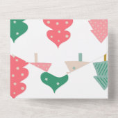 prettige feestdagen kerstboompatroonpatroon Kaart (Achterkant)