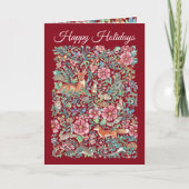 Prettige feestdagen Kerstbos Dieren Bourgondië (Voorkant)