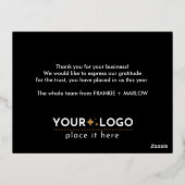 prettige feestdagen kerstbusiness Logo Black (Achterkant)