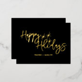 prettige feestdagen kerstbusiness Logo Black (Voorkant / Achterkant)