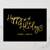 prettige feestdagen kerstbusiness Logo Black (Voorkant)