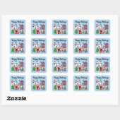prettige feestdagen kerstcadeau met 2-2 stickers (Vel)