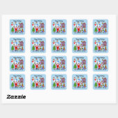 prettige feestdagen kerstcadeau met 2 stickers (Vel)