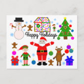 prettige feestdagen kerstcadeau met Briefkaart #1 (Voorkant)