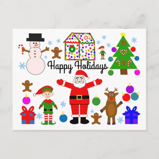 prettige feestdagen kerstcadeau met Briefkaart #1 (Voorkant)