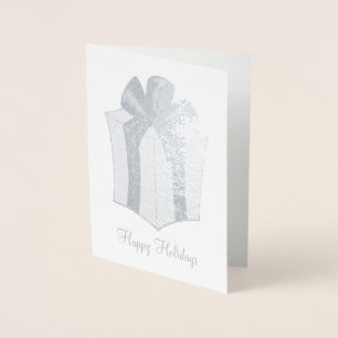 prettige feestdagen kerstcadeaubonnen folie kaarten