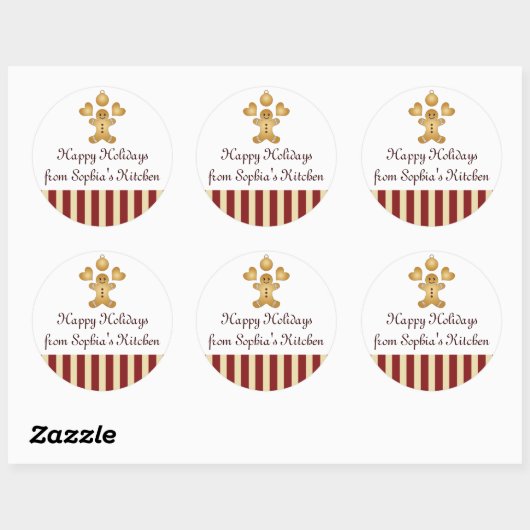 prettige feestdagen kerstcadeaulabel ronde sticker (Vel)