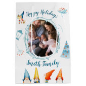 prettige feestdagen kerstcadeautassen met Elves Medium Cadeauzakje (Achterkant)