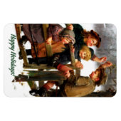 prettige feestdagen.  kerstcadeautjes magneet (Horizontaal)