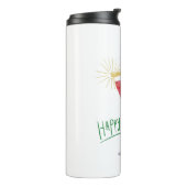 prettige feestdagen kerstcocktail thermosbeker (Gedraaid links)