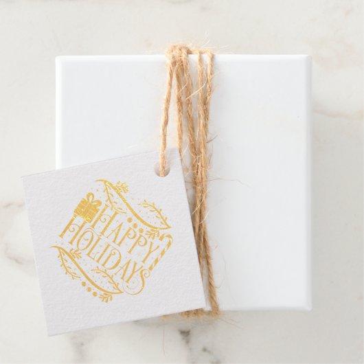 prettige feestdagen kerstDesign Bedankjes Labels (Met doos)