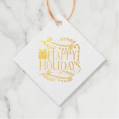 prettige feestdagen kerstDesign Bedankjes Labels (Voorkant)