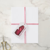 prettige feestdagen kerstdiner Cranberry Sauce Cadeaulabel (Met Touw)