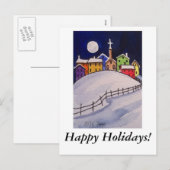 Prettige feestdagen Kerstdorp -! Briefkaart (Voorkant / Achterkant)