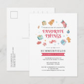 prettige feestdagen kerstfeest uitnodiging briefkaart (Voorkant / Achterkant)