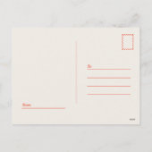 prettige feestdagen kerstfeestdag in Retro Briefka (Achterkant)