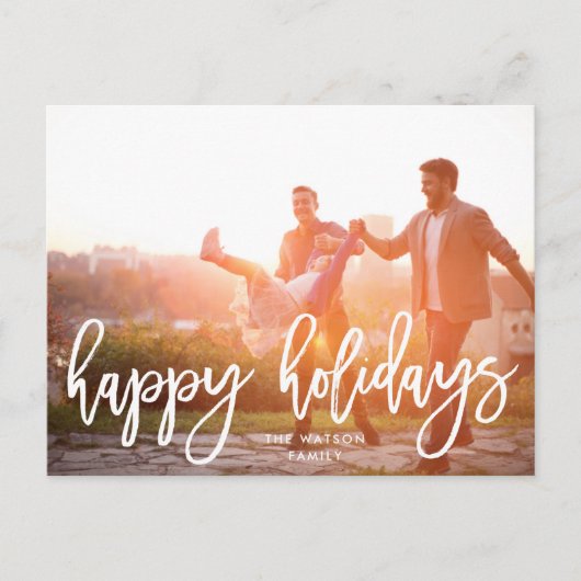 prettige feestdagen kerstfoto (Voorkant)