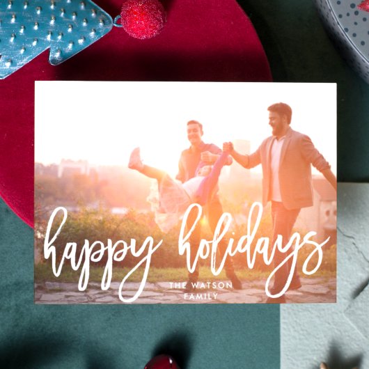 prettige feestdagen kerstfoto