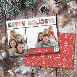 prettige feestdagen kerstfoto feestdagenkaart