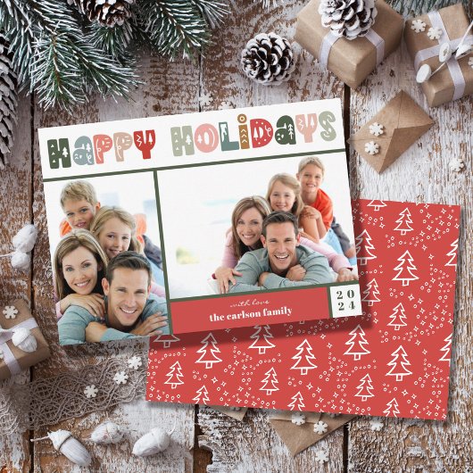 prettige feestdagen kerstfoto feestdagenkaart