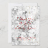 prettige feestdagen kerstfoto feestdagenkaart (Achterkant)