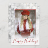 prettige feestdagen kerstfoto feestdagenkaart (Voorkant / Achterkant)