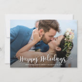 prettige feestdagen kerstfoto feestdagenkaart (Voorkant)
