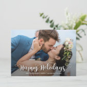 prettige feestdagen kerstfoto feestdagenkaart (Staand voorkant)