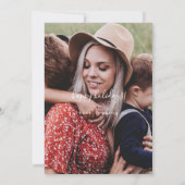 "Prettige feestdagen" kerstfoto Garland Wreath Feestdagenkaart (Achterkant)