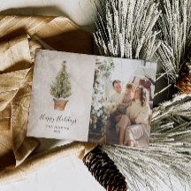 prettige feestdagen kerstfoto Rustic