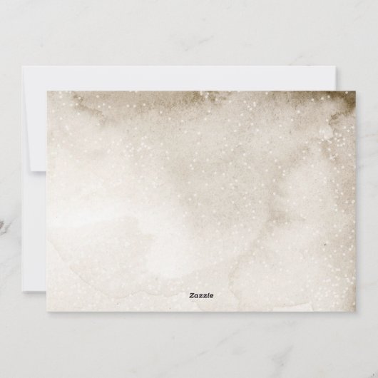 prettige feestdagen kerstfoto Rustic Feestdagenkaart (Achterkant)