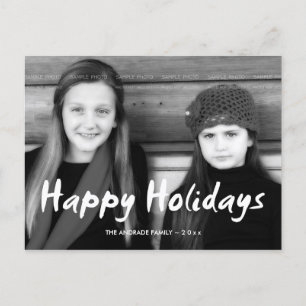 Prettige feestdagen Kerstfoto vakantie wenst plezi