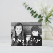 Prettige feestdagen Kerstfoto vakantie wenst plezi (Staand voorkant)