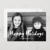 Prettige feestdagen Kerstfoto vakantie wenst plezi (Voorkant / Achterkant)