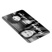 Prettige feestdagen Kerstfoto vakantie wenst plezi Magneet (Rechterzijde)