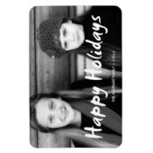 Prettige feestdagen Kerstfoto vakantie wenst plezi Magneet (Verticaal)