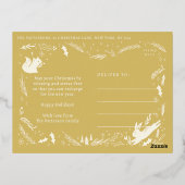 Prettige feestdagen Kerstfoto Woodland Doodle (Achterkant)