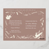 Prettige feestdagen Kerstfoto Woodland Doodle (Achterkant)