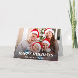 prettige feestdagen kerstfotofeestkaart