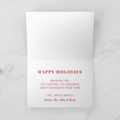 prettige feestdagen kerstfotofeestkaart kaart (Binnen)