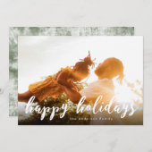prettige feestdagen kerstfotokaart feestdagenkaart (Voorkant / Achterkant)