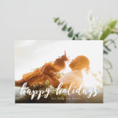 prettige feestdagen kerstfotokaart feestdagenkaart (Staand voorkant)