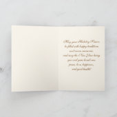 prettige feestdagen.  kerstfotokaarten feestdagen kaart (Binnen)