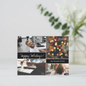 prettige feestdagen kerstfoto's briefkaart (Staand voorkant)