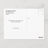 prettige feestdagen kerstfoto's briefkaart (Achterkant)