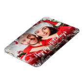 prettige feestdagen kerstfoto's magneet (Linkerzijde)