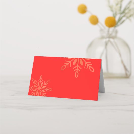 prettige feestdagen kerstgoud, rode plaatskaart plaatskaartje (Achterkant)